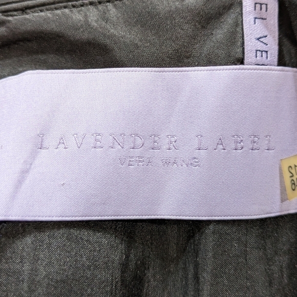 ✨3/$15 Lavender Label Vera Wang black purple strapless bridesmaid dress 12 - Picture 7 of 9